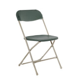 Charcoal Plastic Folding Chair.