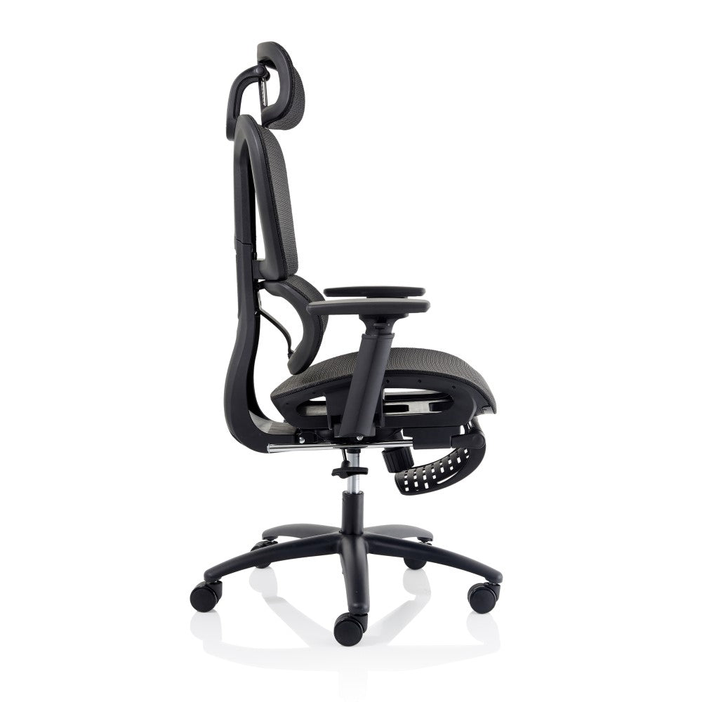 Horizon Executive Mesh Chair with Adjustable Arms and Footrest