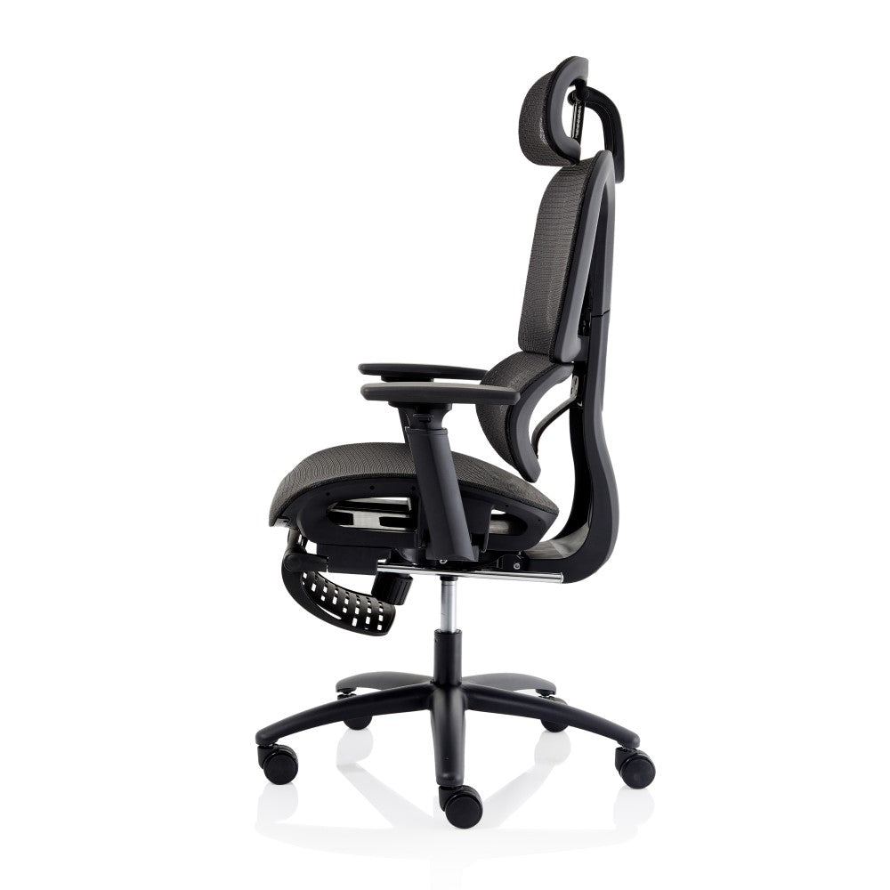 Horizon Executive Mesh Chair with Adjustable Arms and Footrest