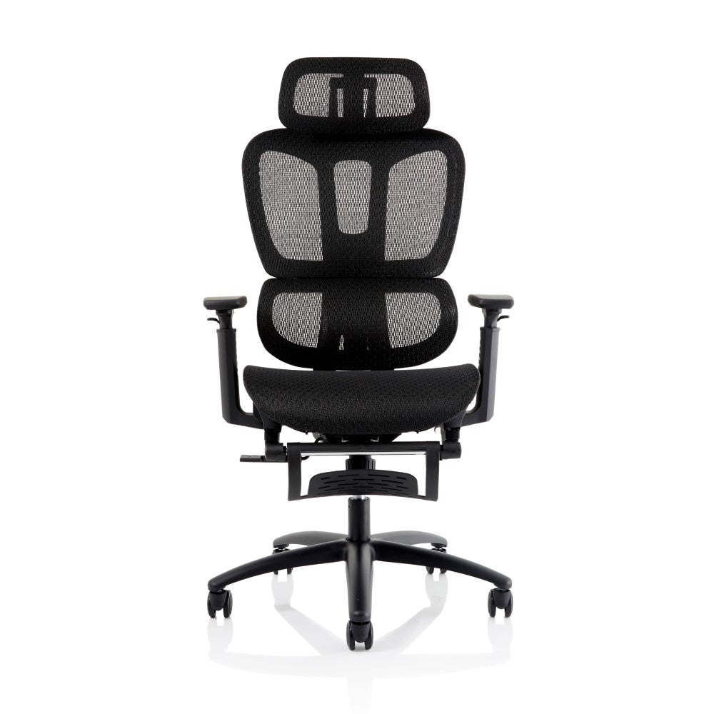 Horizon Executive Mesh Chair with Adjustable Arms and Footrest