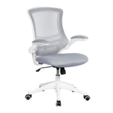 Luna White High Back Mesh Task Operator Chair