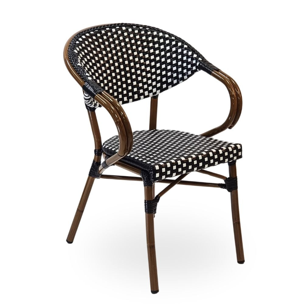 Luxor Wicker Polypropylene Bistro Armchairs