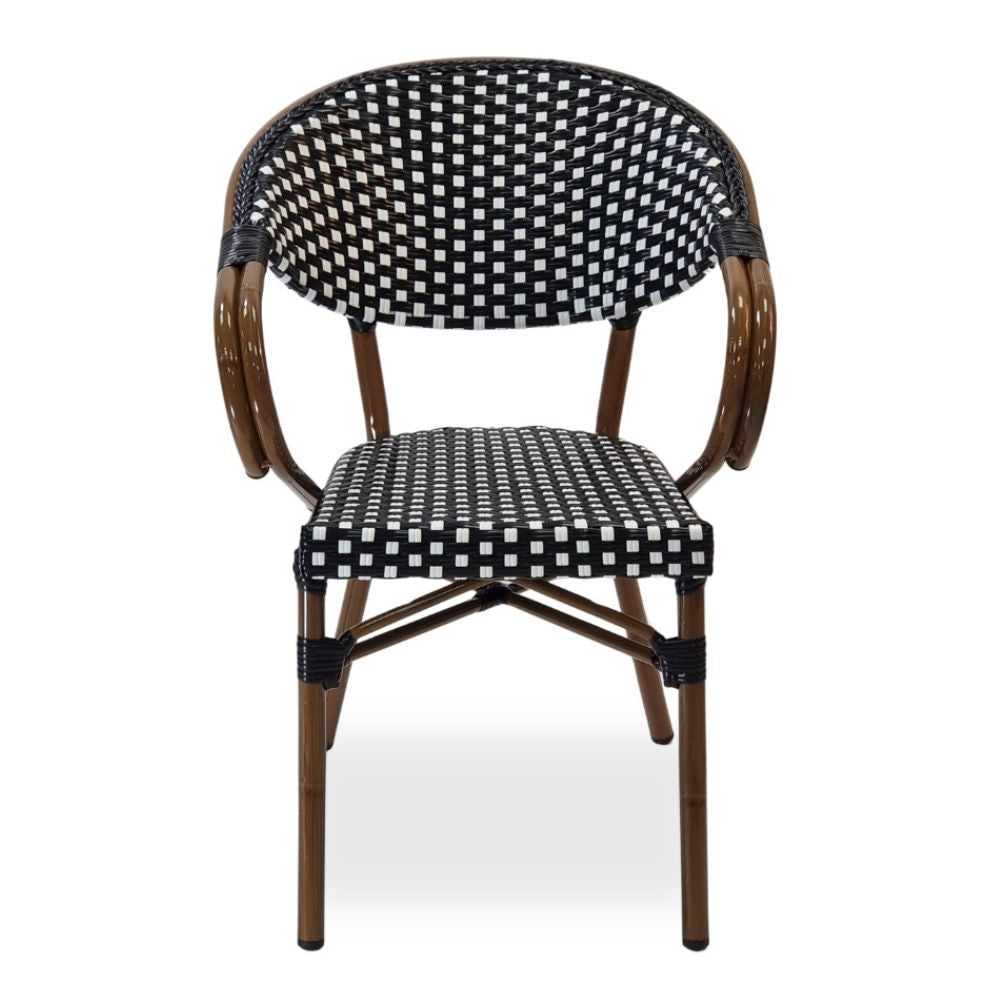 Luxor Wicker Polypropylene Bistro Armchairs