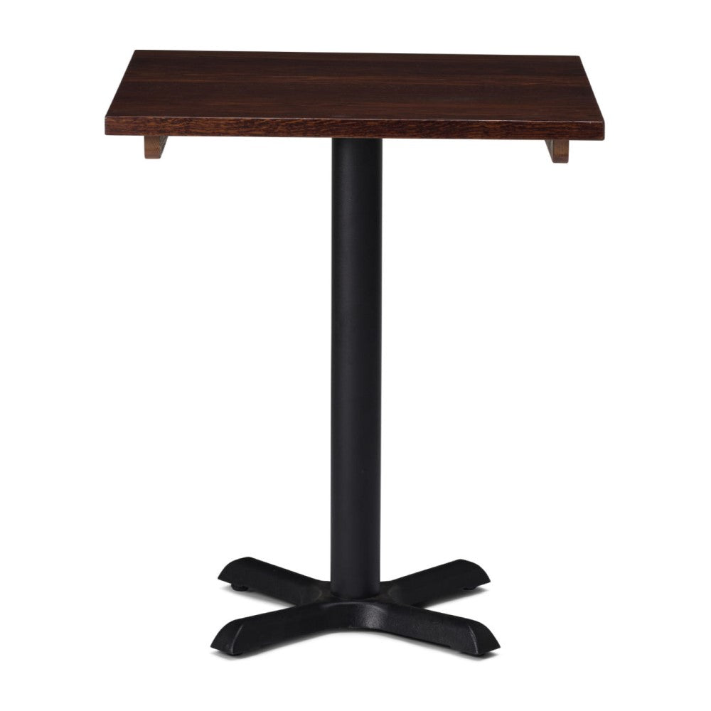 Phoenix Square Cafe Table with Solid Wood Top - 700 x 700mm