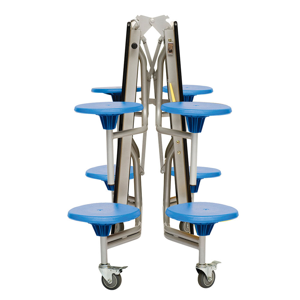 8 Seat Round Mobile Folding Table Seating Unit