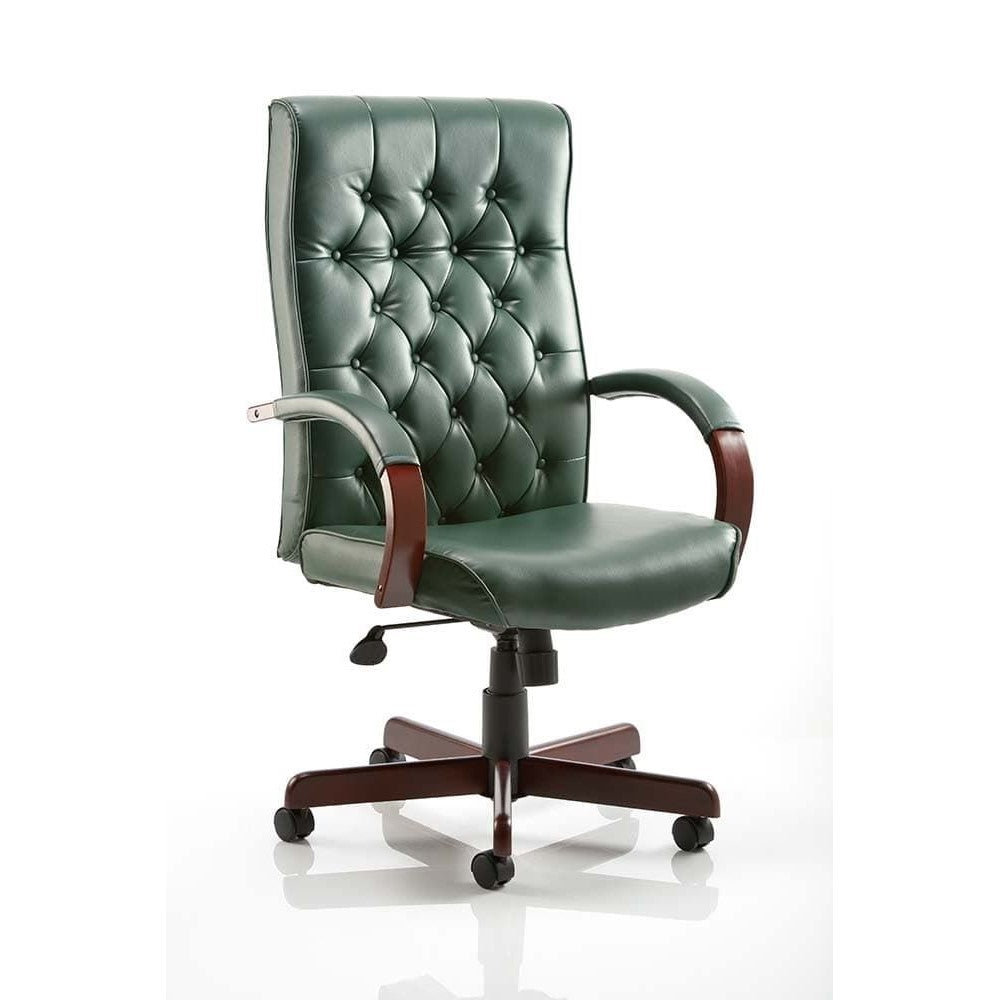 Chesterfield Traditional Leather Faced Executive Office Chair