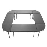 Zown Blow Moulded Plastic Folding Corner Table
