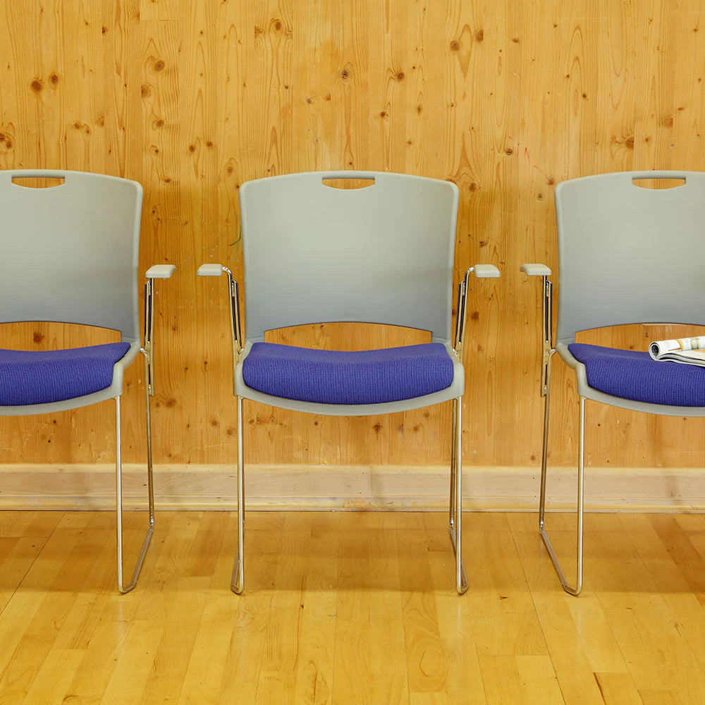 Jasper Padded Stacking Chair with Arms