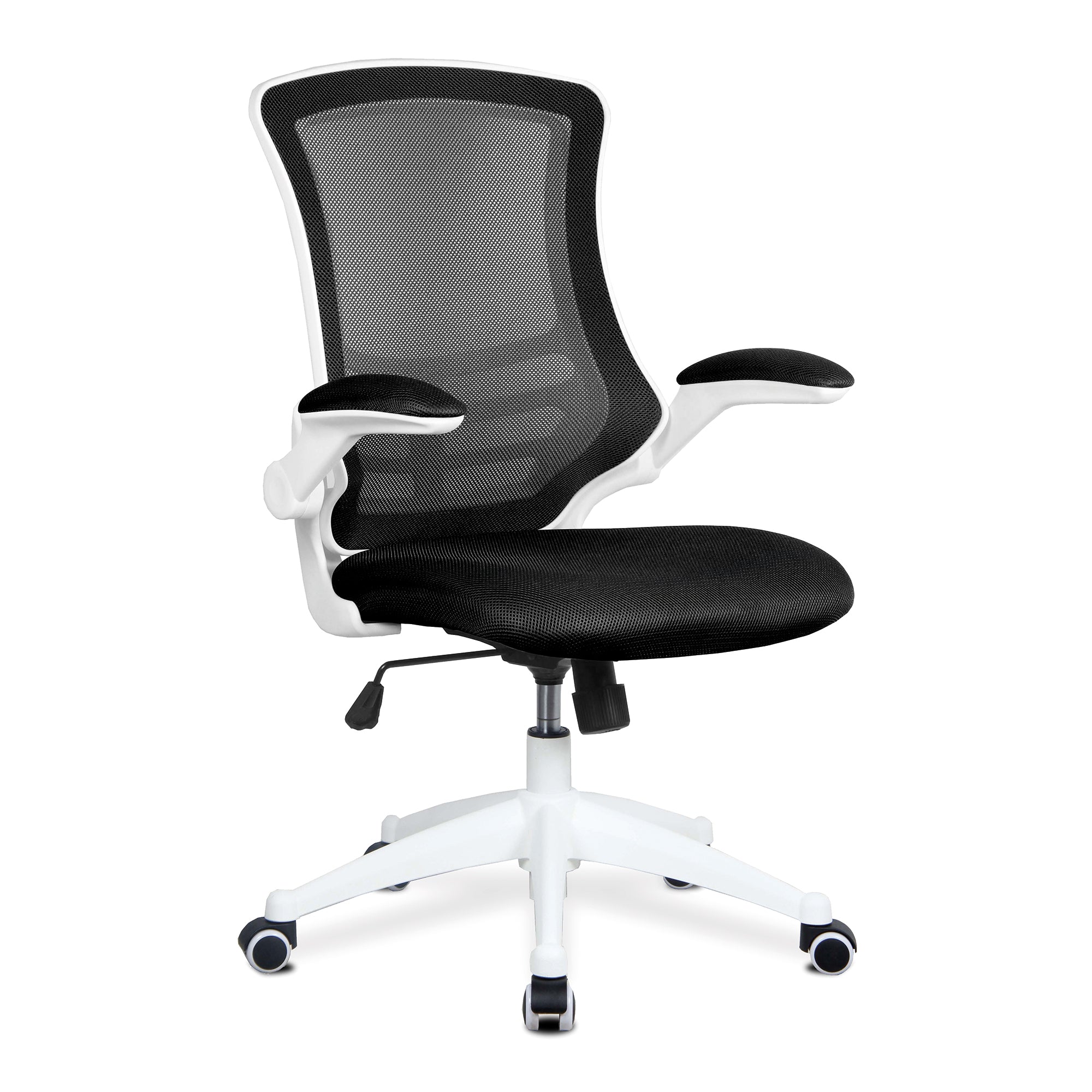 Luna White High Back Mesh Task Operator Chair