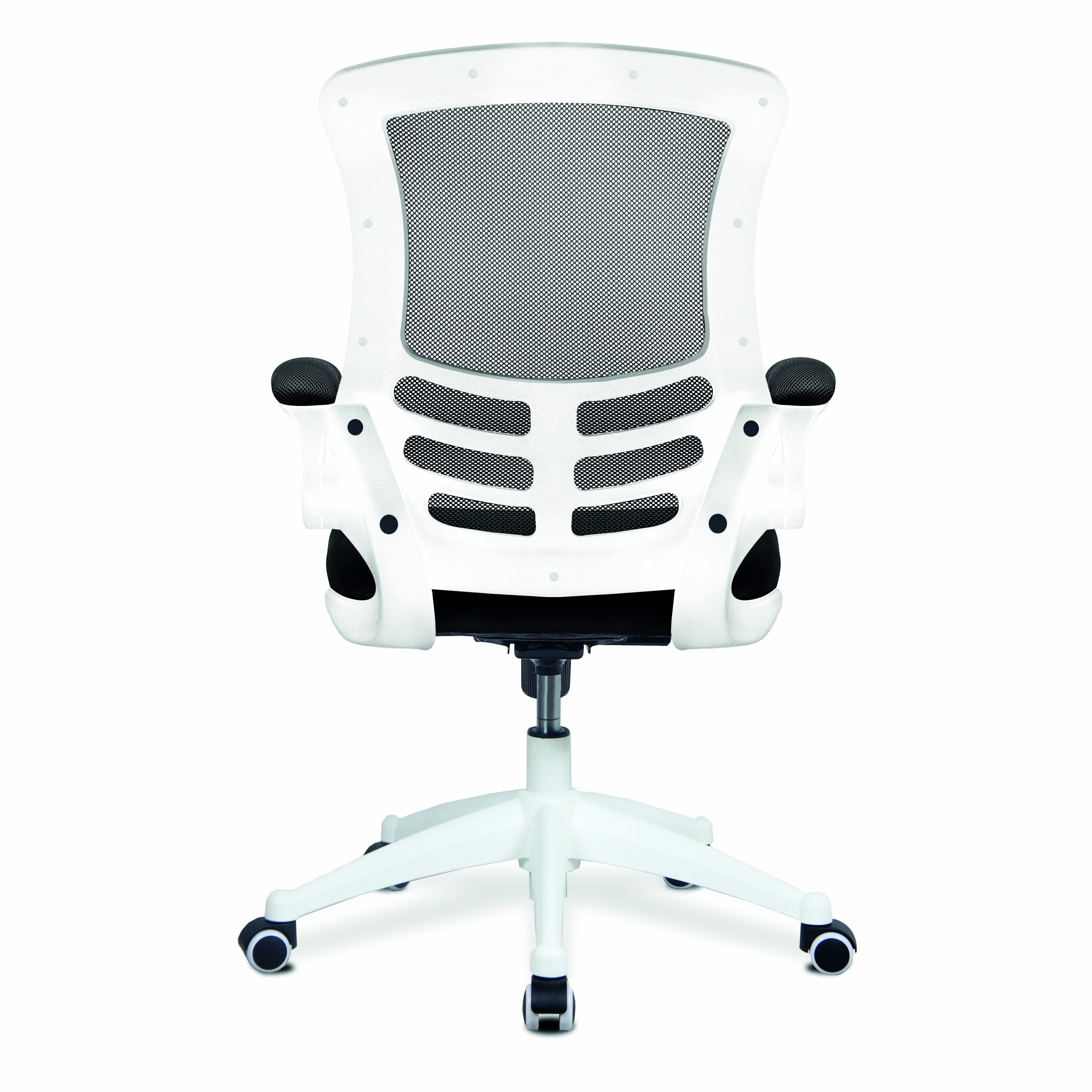 Luna White High Back Mesh Task Operator Chair