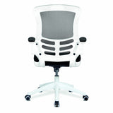 Luna White High Back Mesh Task Operator Chair