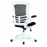 Luna White High Back Mesh Task Operator Chair