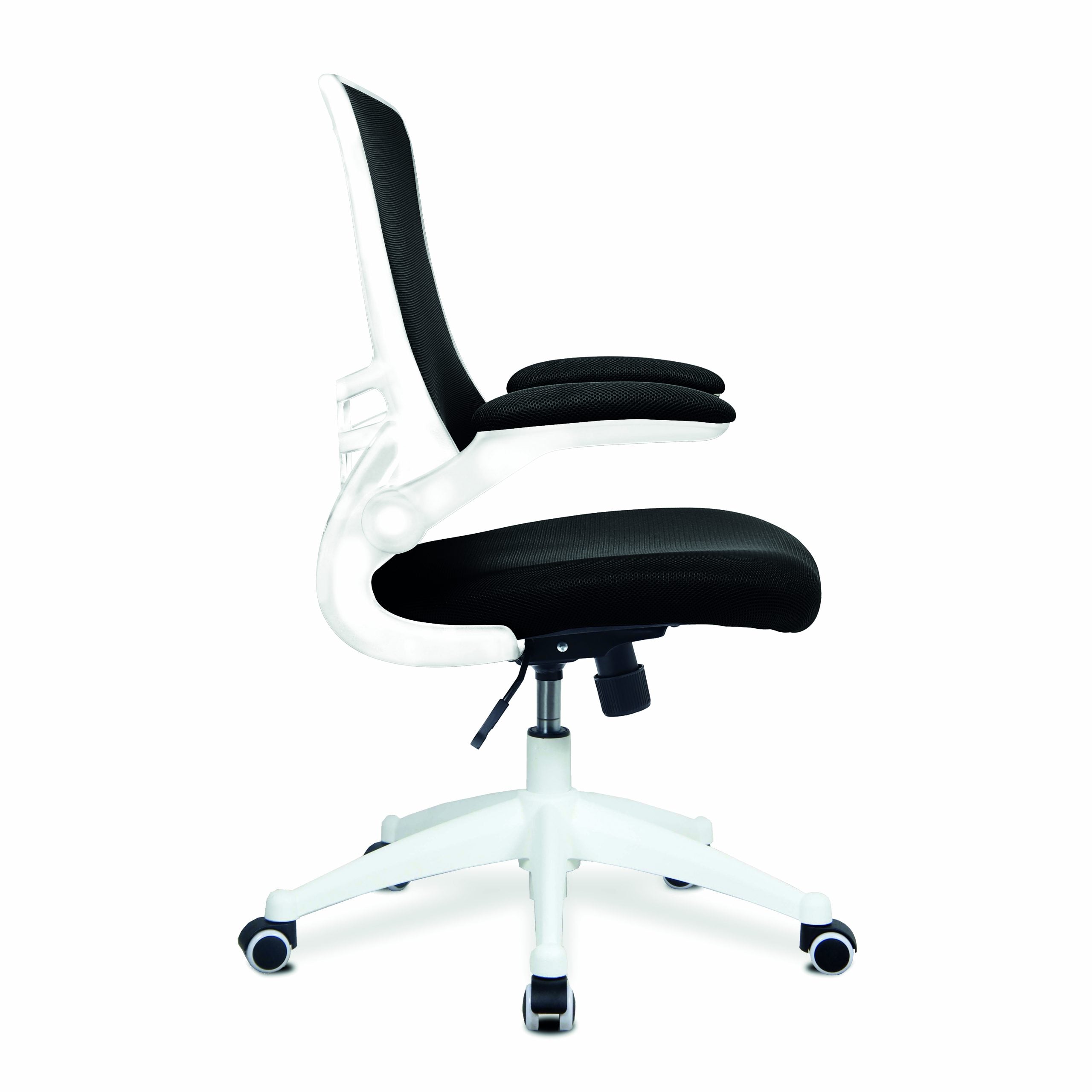 Luna White High Back Mesh Task Operator Chair