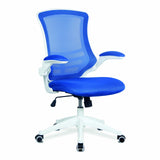 Luna White High Back Mesh Task Operator Chair