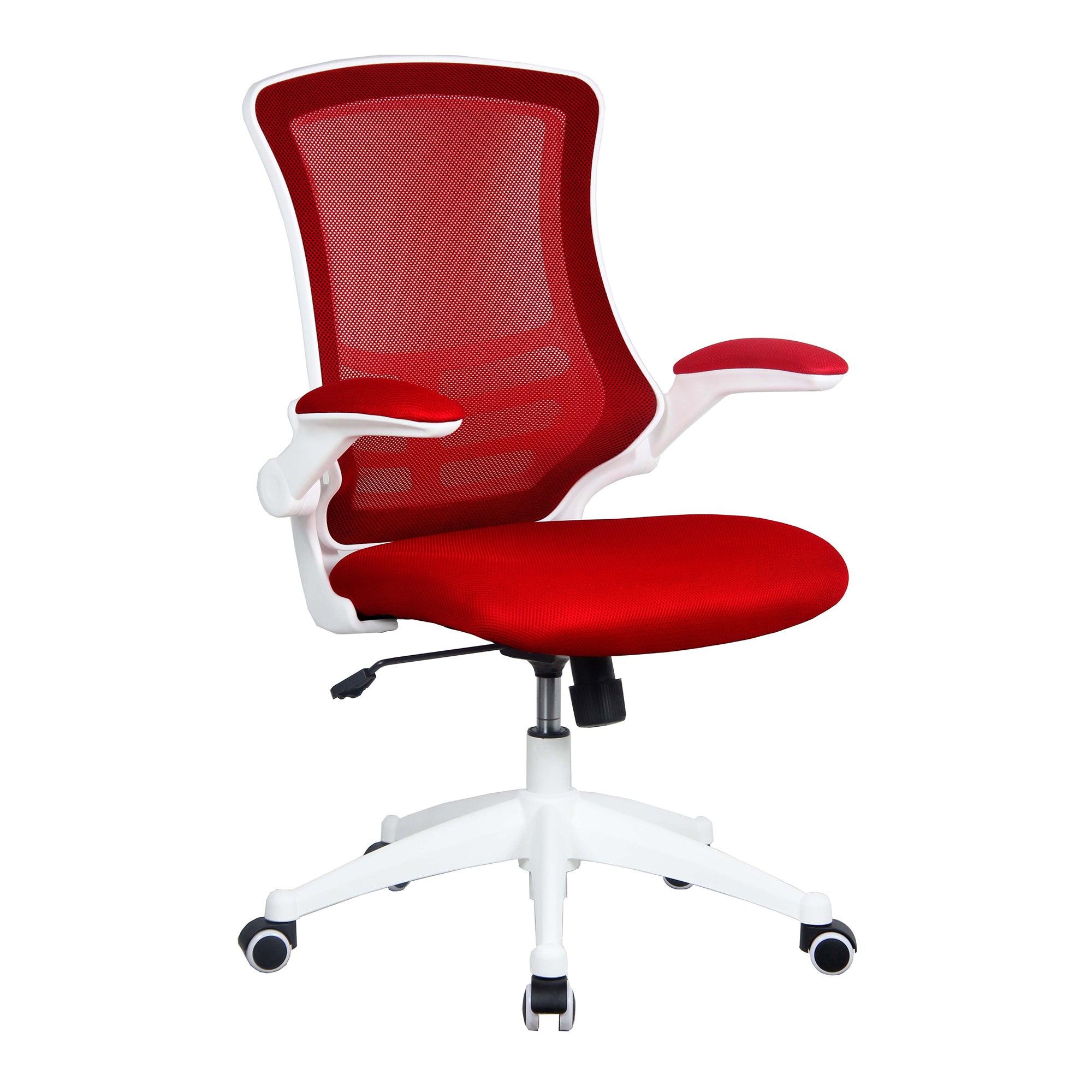 Luna White High Back Mesh Task Operator Chair