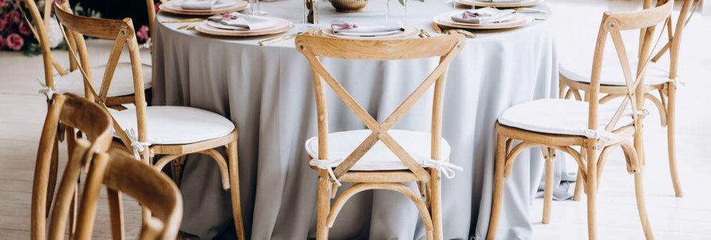 Should I use Chiavari Chairs, Crossback Chairs, or Folding Chairs for a Wedding?