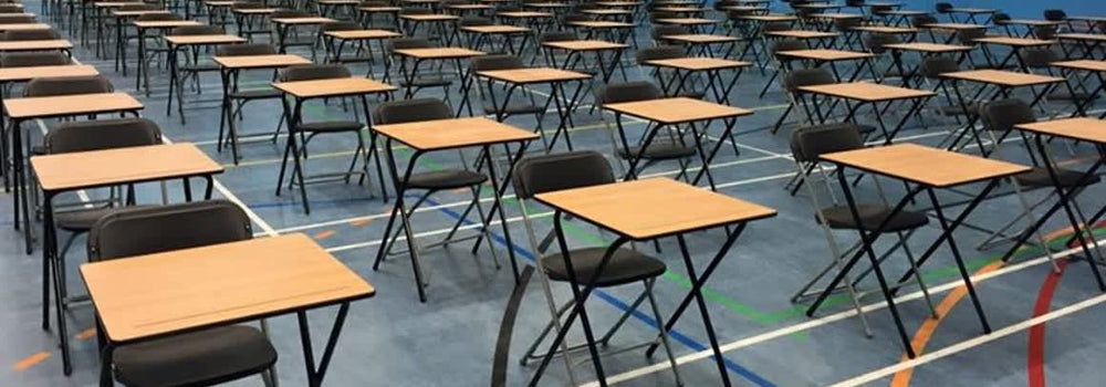 Exam chairs and tables