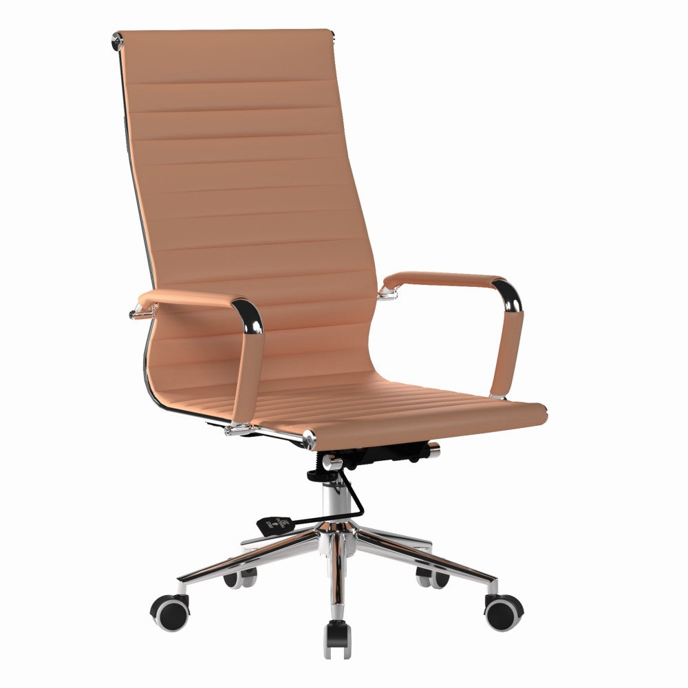 Aura Contemporary High Back Bonded Leather Executive Office Chair Mogo Direct