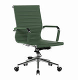 Aura Contemporary Medium Back Bonded Leather Executive Office Chair