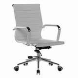 Aura Contemporary Medium Back Bonded Leather Executive Office Chair
