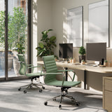 Aura Contemporary Medium Back Fabric Executive Office Chair