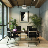 Aura Contemporary Medium Back Mesh Visitor Chair