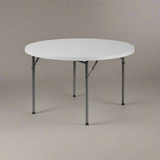 Basics by Mogo - 4ft Round Plastic Folding Banqueting Table (Dia1220mm)