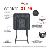 Hospitality folding cocktail table for exhibitions and conferences benefits