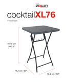 Hospitality folding cocktail table for exhibitions and conferences dimensions