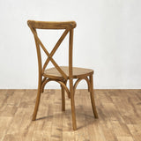 Back Of Crossback Stacking Chair - Oak Frame