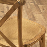 Crossback Stacking Chair - Oak Frame