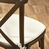 Rustic Oak Crossback Stacking Chair