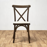 Rustic Oak Crossback Stacking Chair
