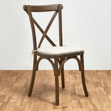 Crossback Stacking Chair - Rustic Oak