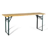 Festival Outdoor Wooden Folding Beer Table - Slimline 6ft (1800mm x 500mm)