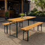 Festival Outdoor Wooden Folding Bench - 6ft (1800mm)