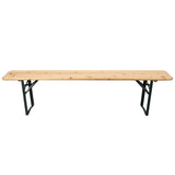 Festival Outdoor Wooden Folding Bench - 6ft (1800mm)