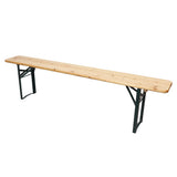 Festival Outdoor Wooden Folding Bench - 6ft (1800mm)