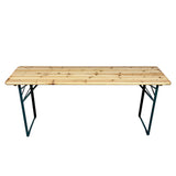 Festival Outdoor Wooden Folding Beer Table - Slimline 6ft (1800mm x 500mm)