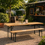 Festival Outdoor Wooden Folding Beer Table - Standard 6ft (1800mm x 700mm)