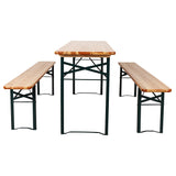 Festival Wooden Folding Beer Table & Bench Set - Standard 6ft (1800mm)