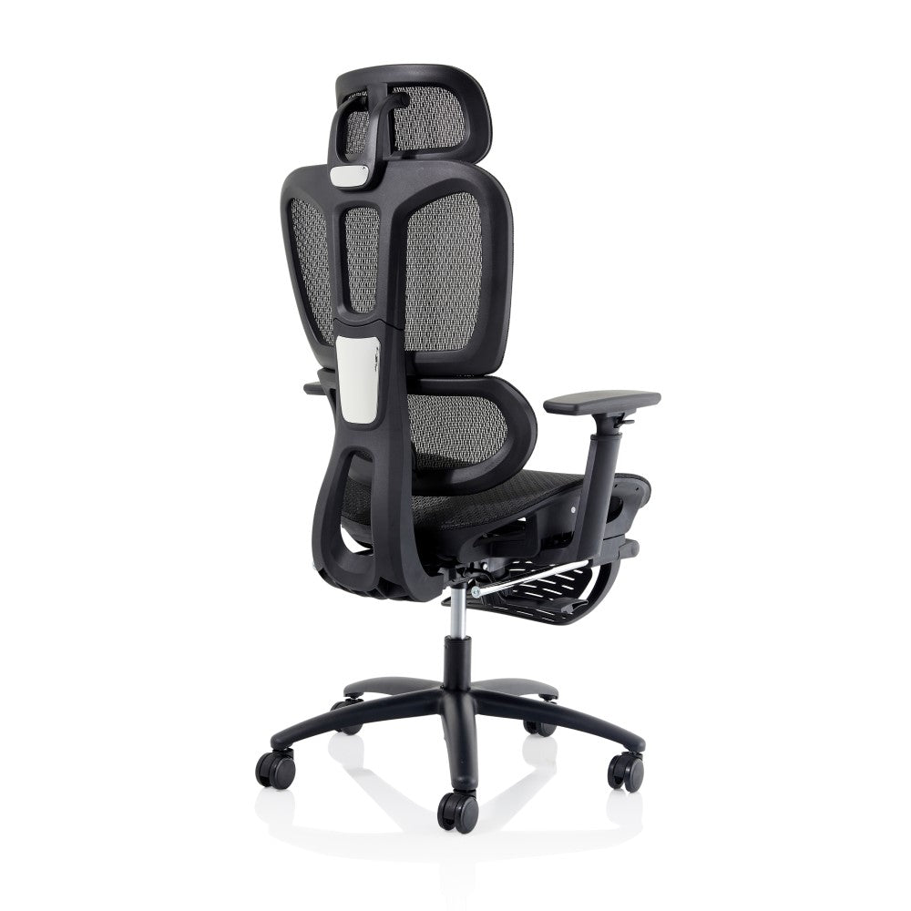 Horizon Executive Mesh Chair with Adjustable Arms and Footrest