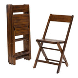 Julietta Wooden Folding Chair - Rustic Finish