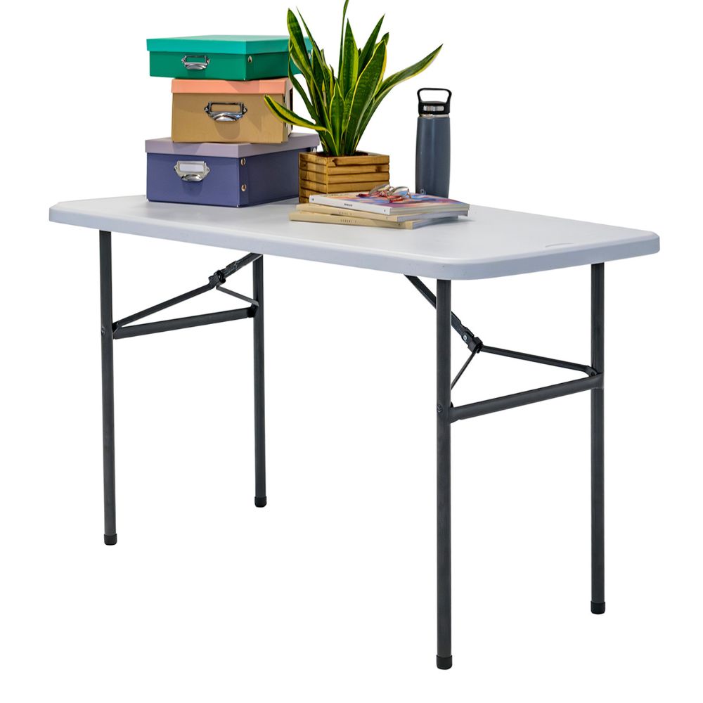 Newstorm Rectangular Plastic Folding Table - 4ft x 2ft - Kompakt 120 ...
