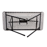 Newstorm Rectangular Plastic Folding Table - 4ft x 2ft - Kompakt 120