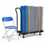 40 Classic Folding Chairs & Trolley
