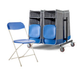 56 Classic Folding Chairs & Trolley Bundle