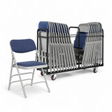 20 Comfort Folding Chairs & Trolley Bundle