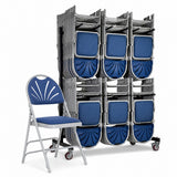 84 Comfort Plus Folding Chairs & Double Height Trolley Bundle