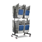 56 Comfort Folding Chairs & Trolley Bundle
